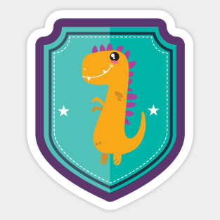 Funny Dinosaur Sticker